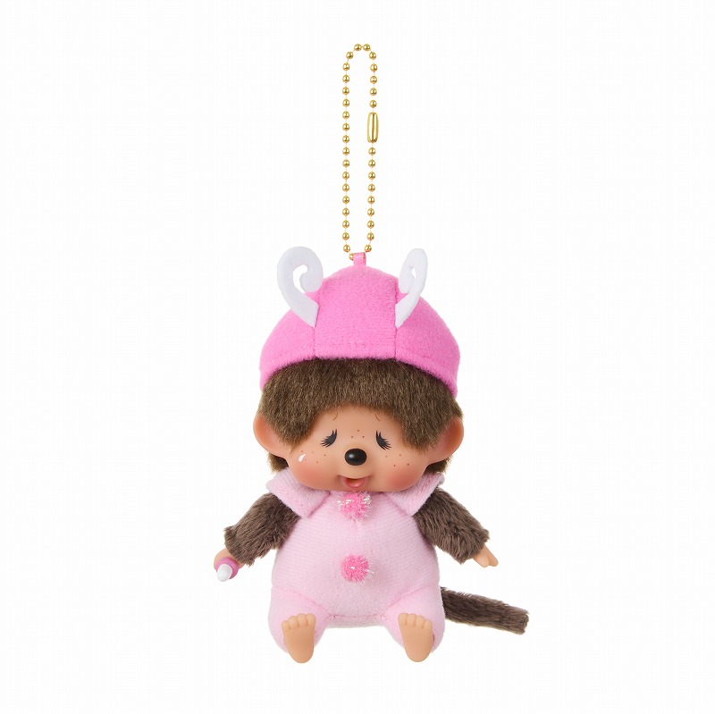 OS限定 モンチッチ顔でかSSキーチェーン ちょうちょ